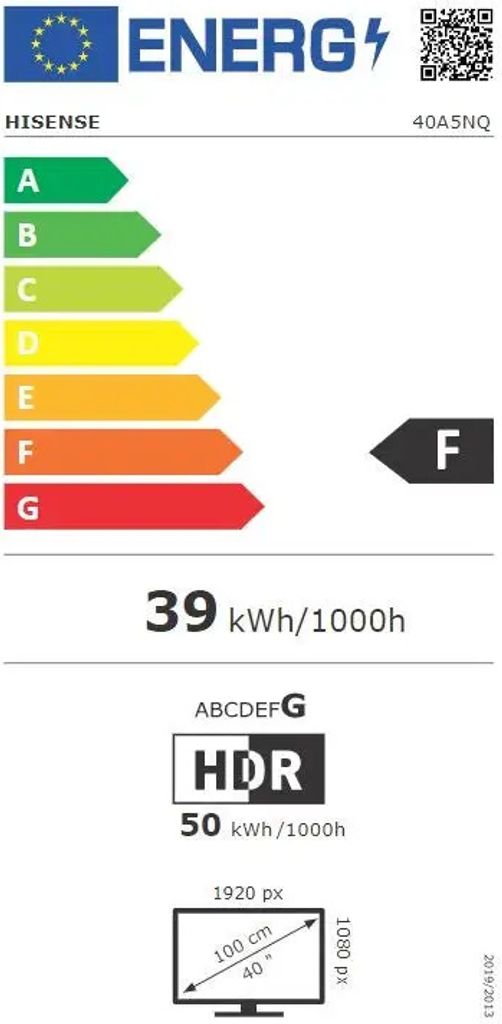 Fernseher 40Zoll Schwarz Full HD Auflösung VIDAA U6 QLED Produktbild 36