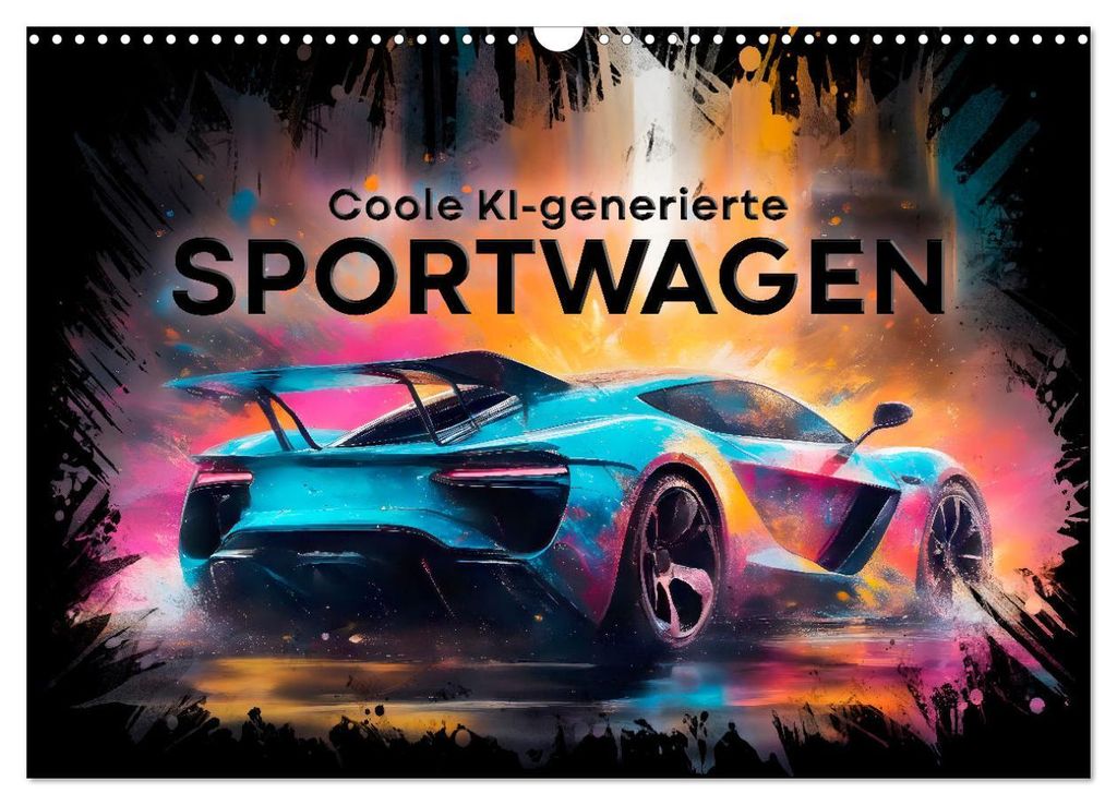 Coole KI-generierte SPORTWAGEN (Wandkalender 2027 DIN A3 quer), CALVENDO Monatskalender