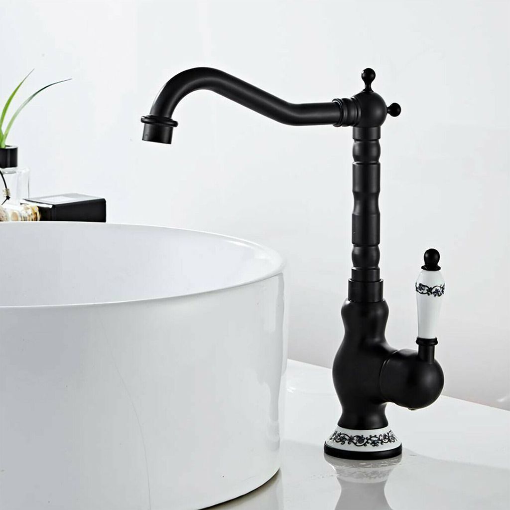 Retro Antik Waschbecken Messing Wasserhahn Bad Waschtisch Produktbild 2