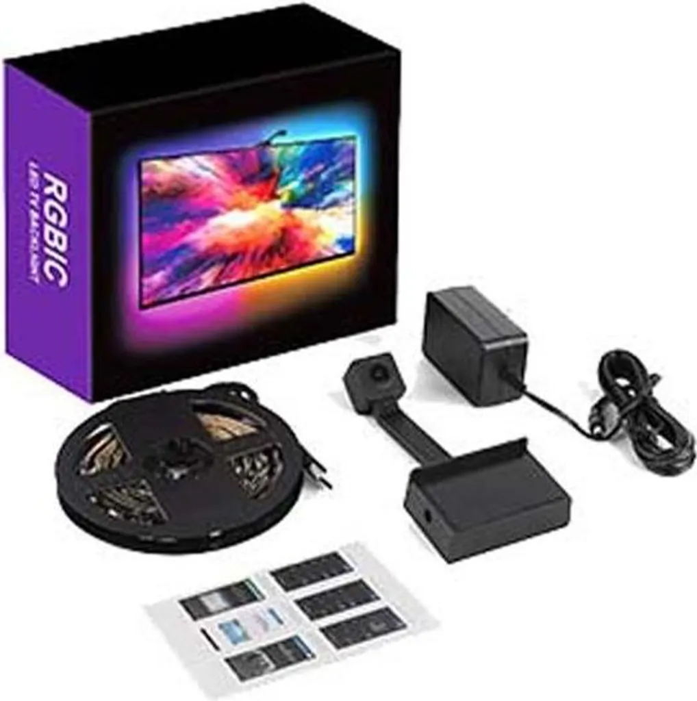 Kit Éclairage TV RGBIC INF pour Immersion Gaming et Home Cinéma Tuya