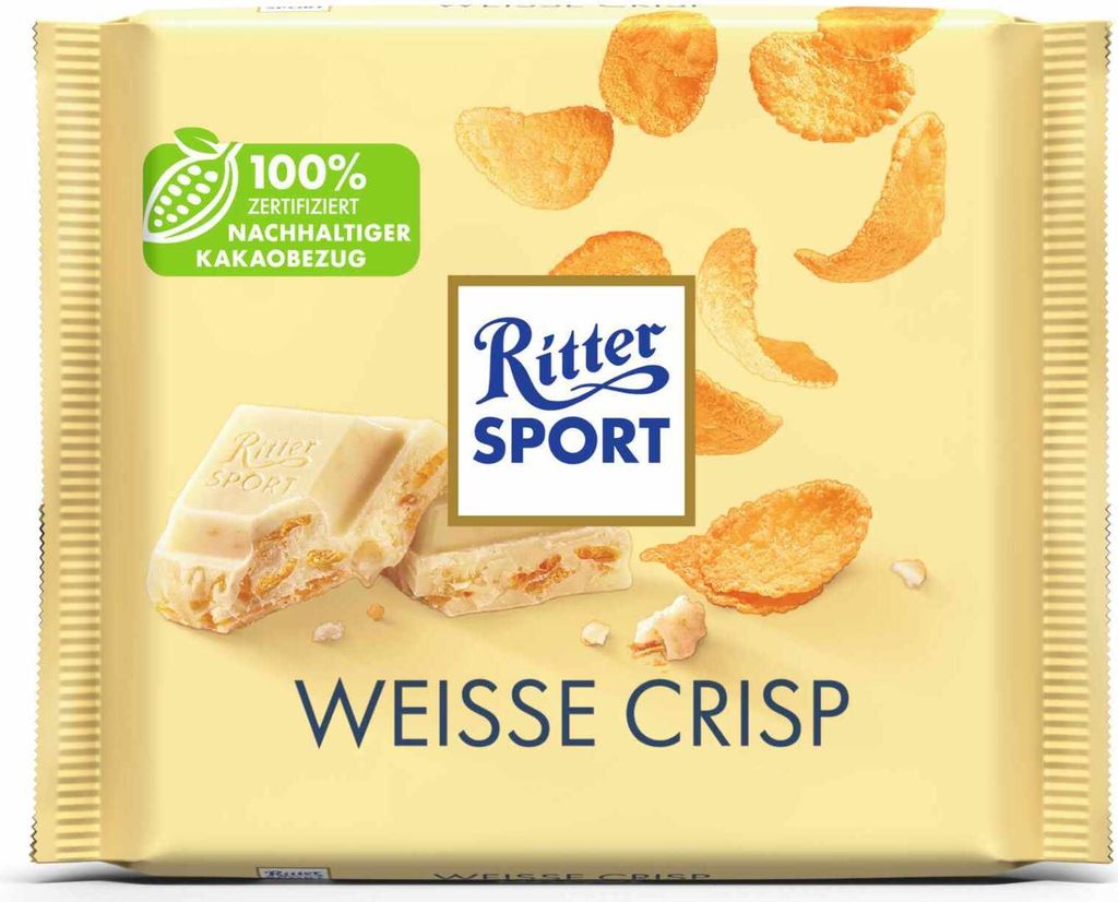 Ritter SPORT 3997 Chocolat Ritter SPORT WEISS + CRISP 100,0 Image du produit 