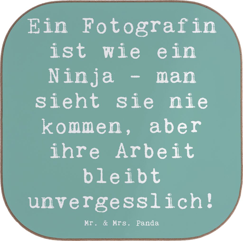 Mr. & Mrs. Panda Tassen Untersetzer Spruch Fotografin Ninja Produktbild 