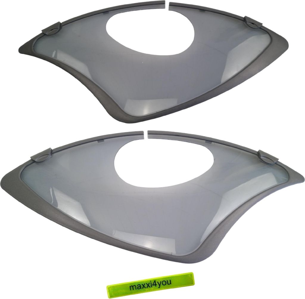 Hesling MS ELEGANCE 28/6 SHOP Fahrrad Mantelschoner - Grau Oval inkl. maxxi4you Reflexband