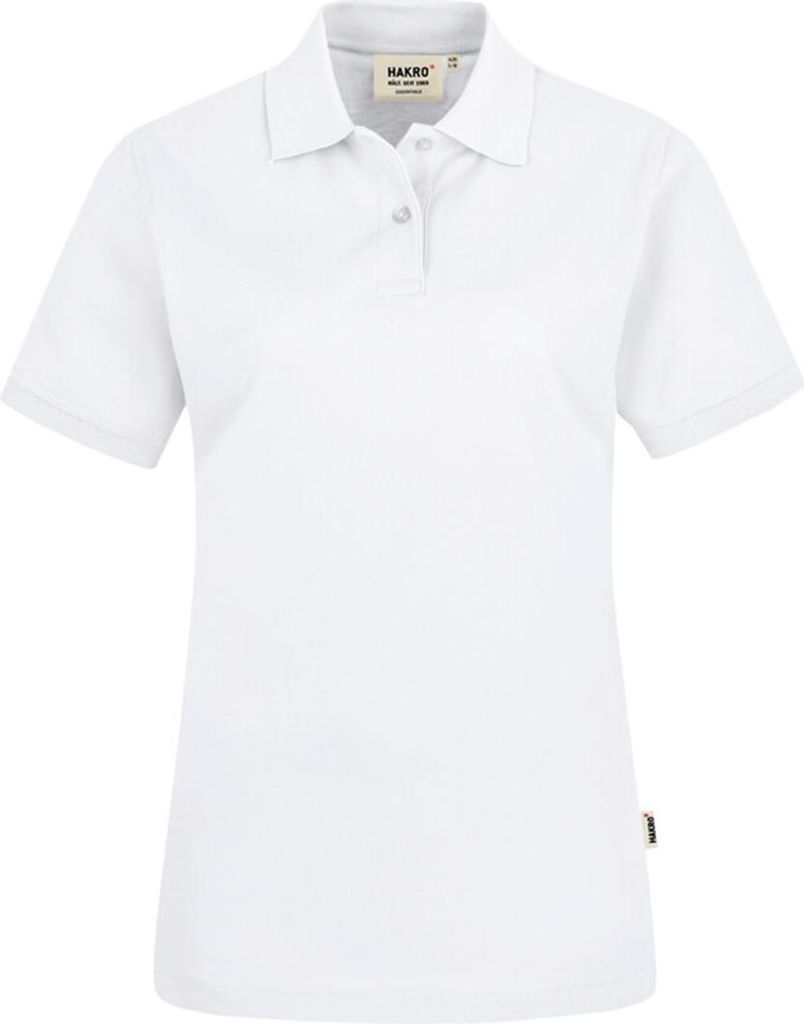 HAKRO Damen Poloshirt Top 224, weiß, S