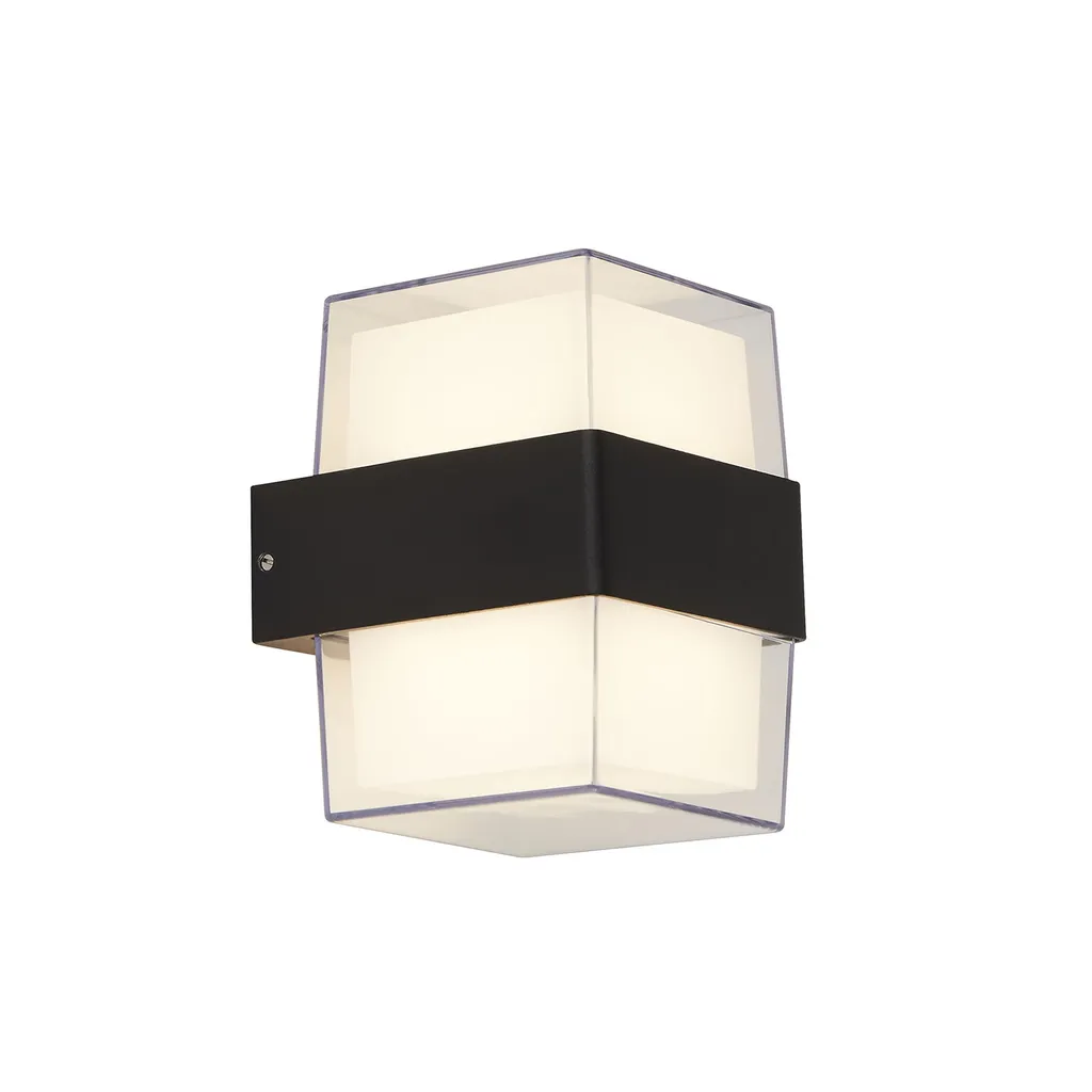 Luminaire extérieur LED double faisceau haut et bas pour terrasse et mur