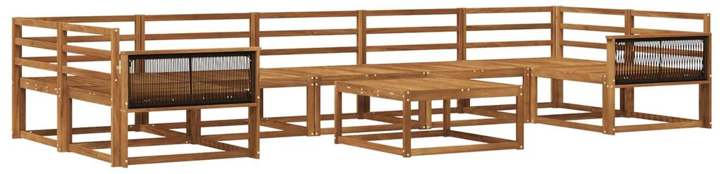vidaXL Outdoor-Sofagarnitur 8 pcs Natur Massivholz Akazie