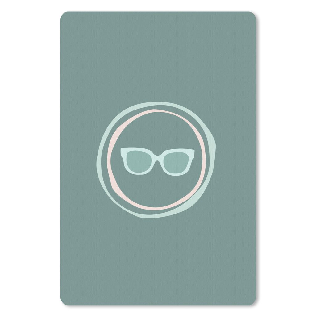 MuchoWow Mauspad Mousepad Sommer - Sonnenbrille - Abstrakt 40x60 cm - Mousepads - Maus Mat - Pad - Mausunterlage - Schreibtisch Accesoire