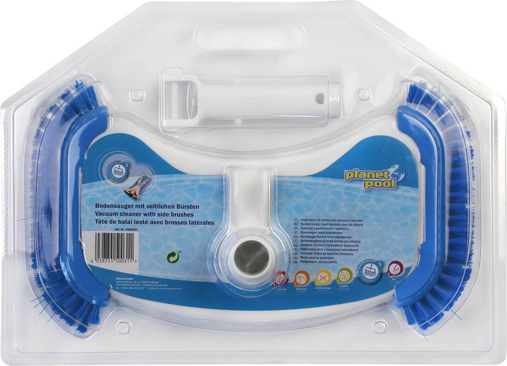 Bodensauger mit seitlichen Bürsten