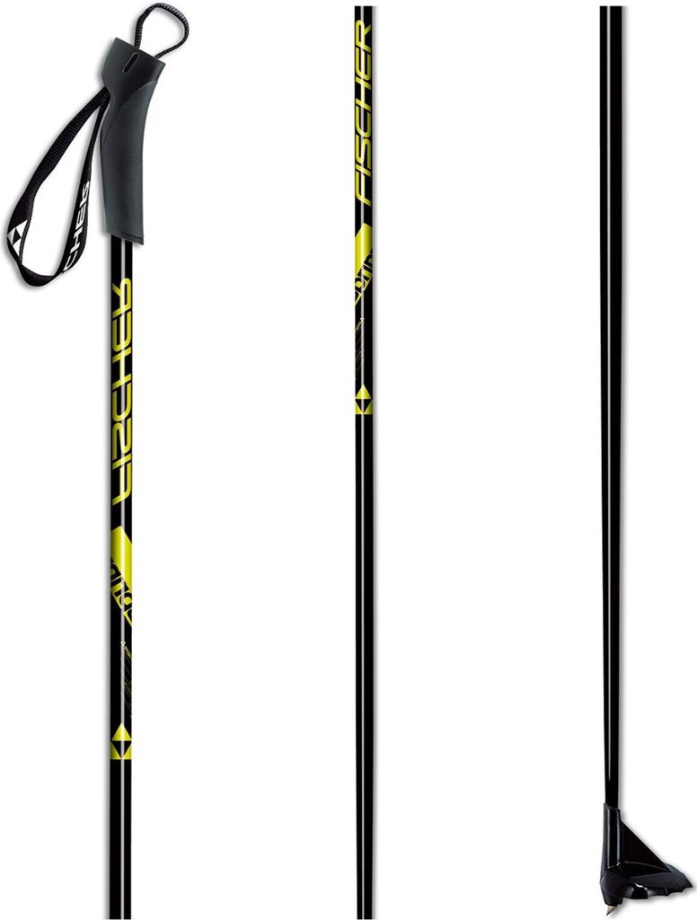 FISCHER Sprint Langlaufstöcke Schwarz 95 cm 110 bis 120 cm