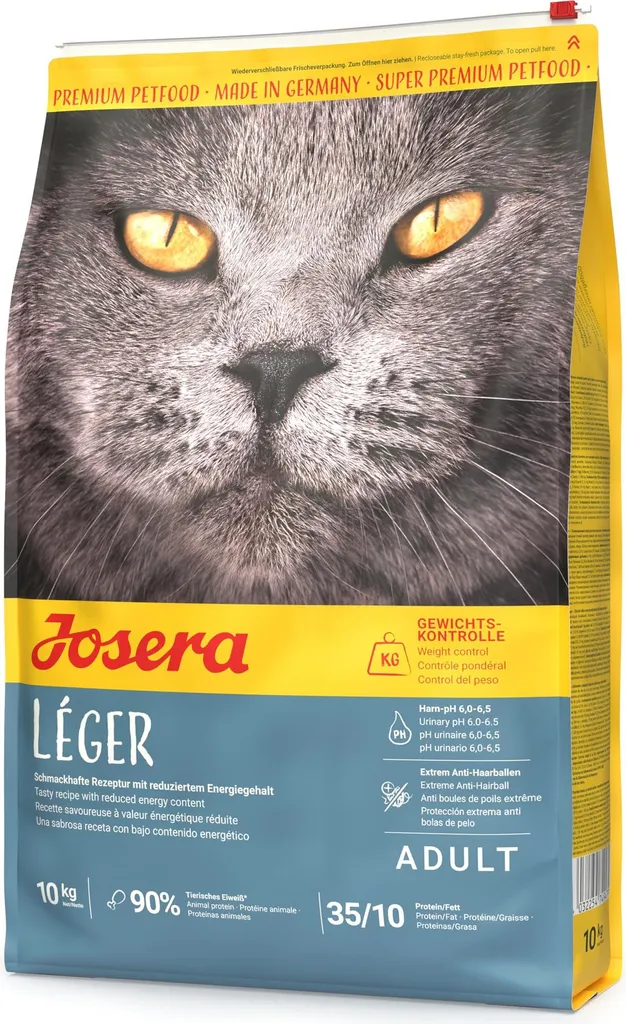 Contre le Surpoids Félin : Josera Cat Léger 10kg Croquettes de Régime