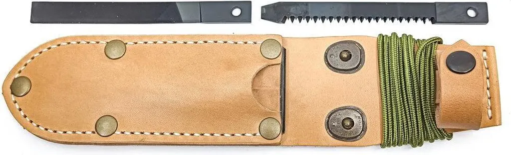 Couteau de Survie Mikov Uton 362-4 Natur, Fourreau Cuir et Kit Complet