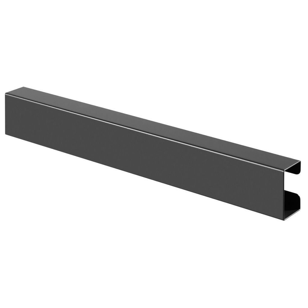 Magnetischer Edelstahl Kabelkanal - schwarz