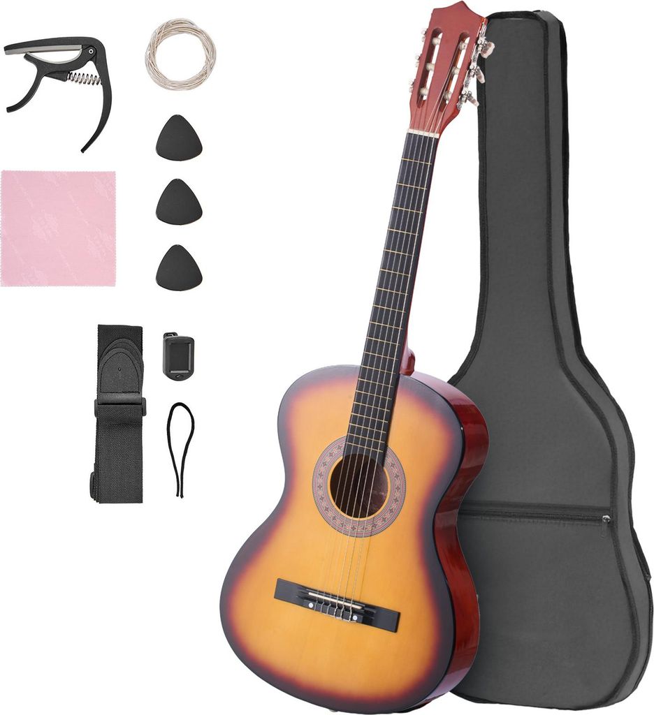 SucceBuy klasická gitara, 960 mm, drevená klasická gitara Obrázok produktu 