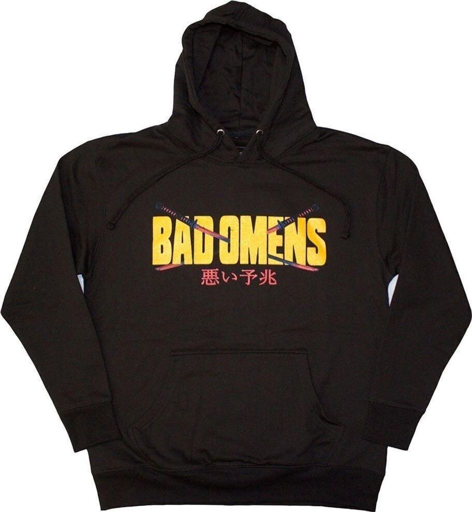 Bad Omens Samurai Woman (Back Print) Black 2XL Hoodie