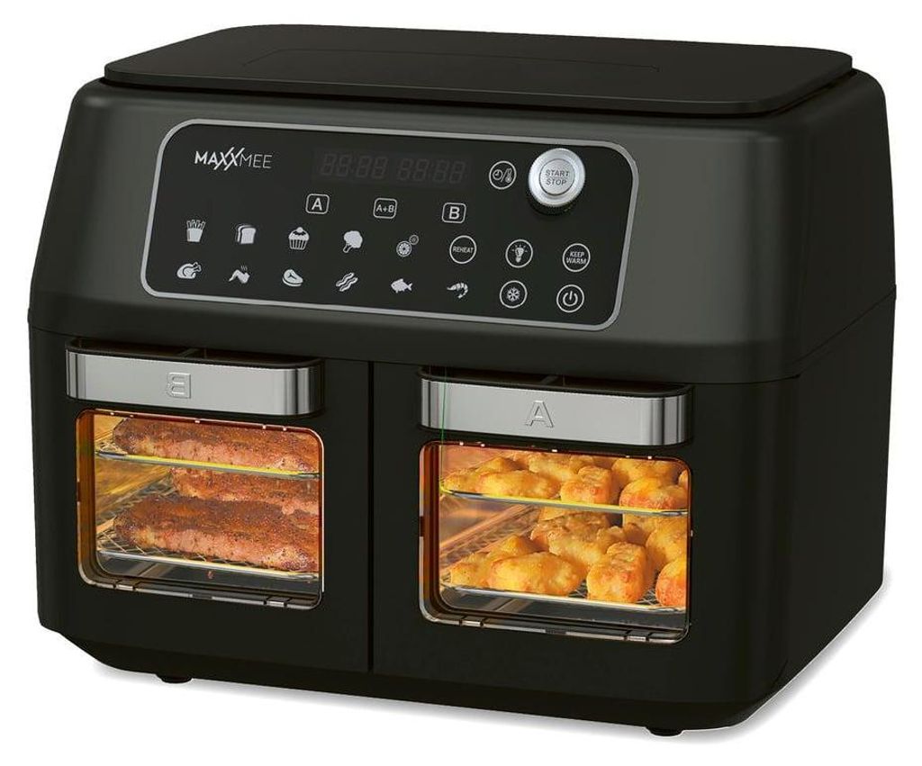 MAXXMEE Heißluft-Fritteuse Doppelkammer 11l Kombination aus Produktbild 