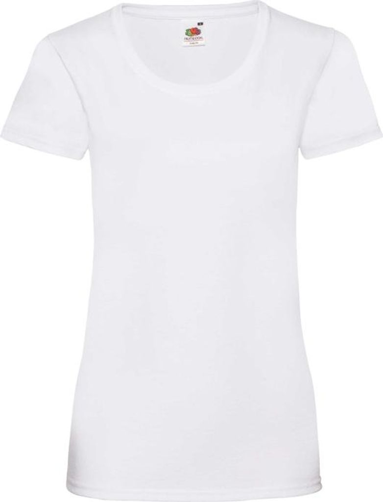 Damen-T-Shirt, Kurzarm - FOL VALUEWEIGHT T/W - white - Größe XL