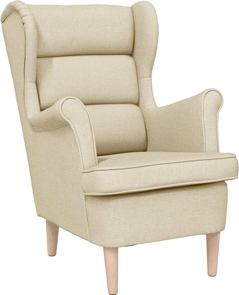 vidaXL Sessel Creme 74x84x100 cm Stoff Produktbild 