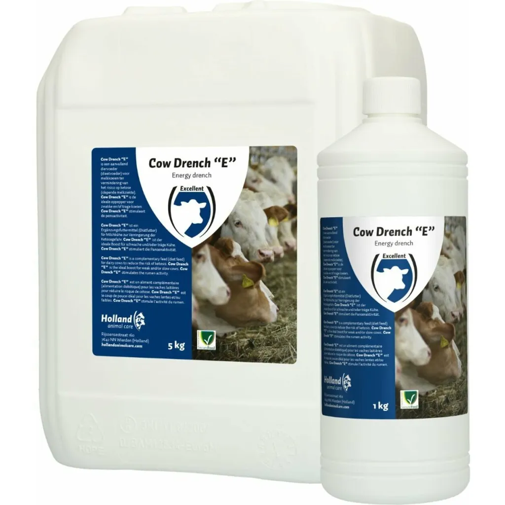 Cow Drench E solution réhydratante de soutien pour vache laitière