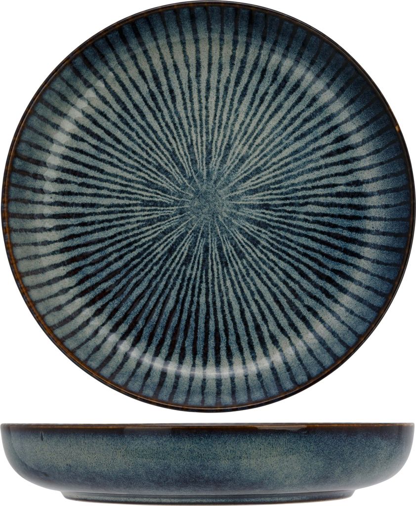 Cosy & Trendy Teller tief d24xh4.3 cm atlantis stripe