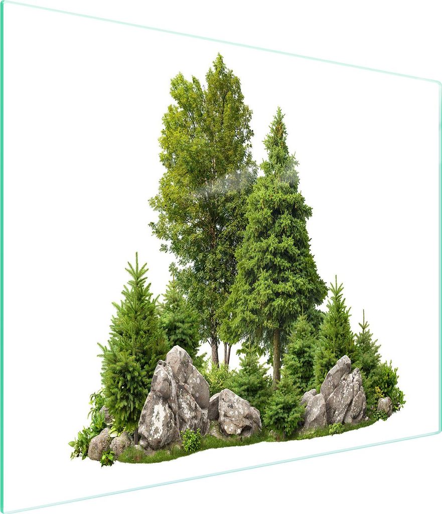 Glasschneidebrett 52x30 Baum