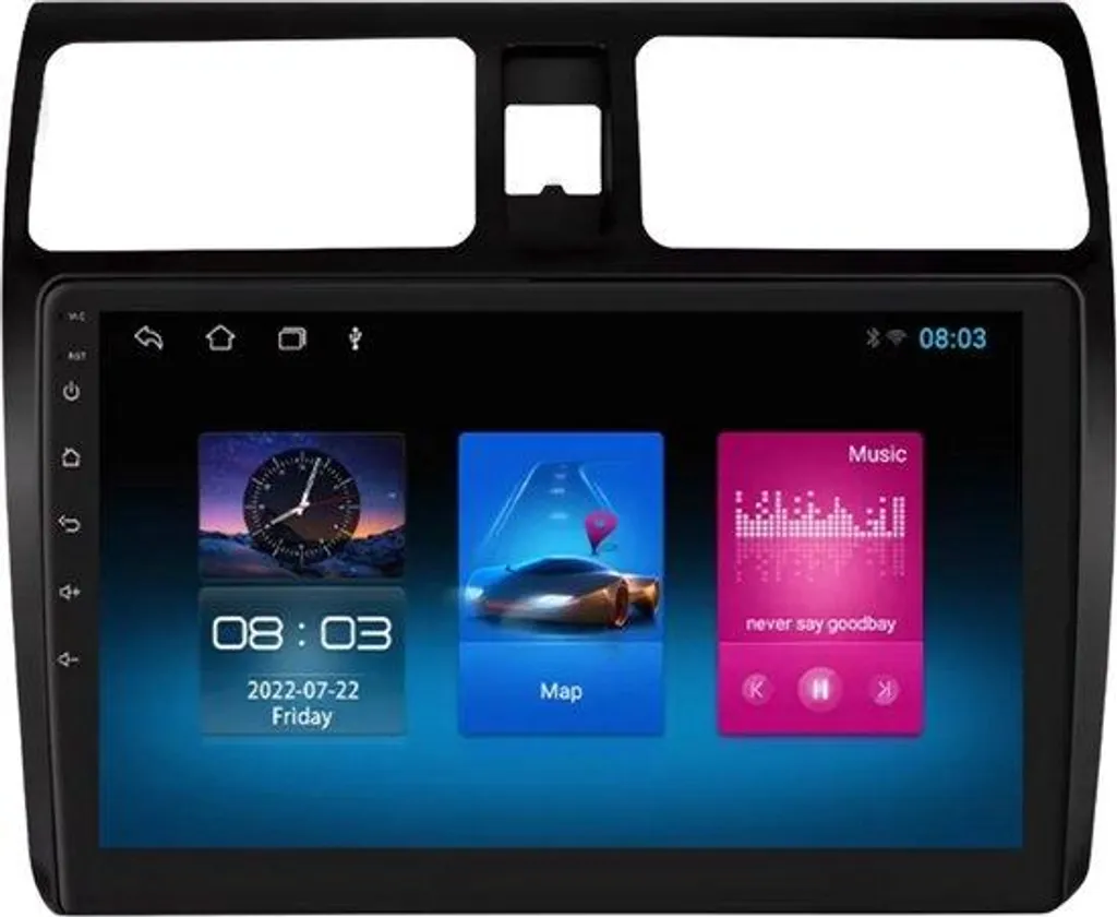 Système de Navigation GPS et CarPlay pour Suzuki Swift de 2005 à 2010