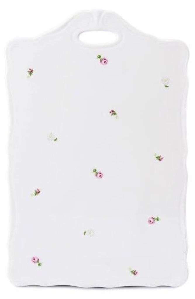Schneidebrett mit Griff, Porzellan, 27 cm, RoseLine, Produktbild 
