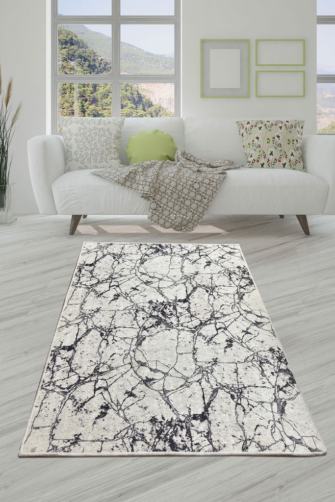 Conceptum Hypnose, Marble- Marble CHL, Bunt, Teppichläufer, 60 x 140 cm, 50% Samtgewebe / 50% Polyester