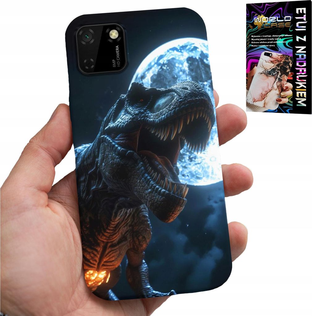 Hülle Für Huawei Y5P - Dino Dinosaurier Tyrannosaurus Hülle