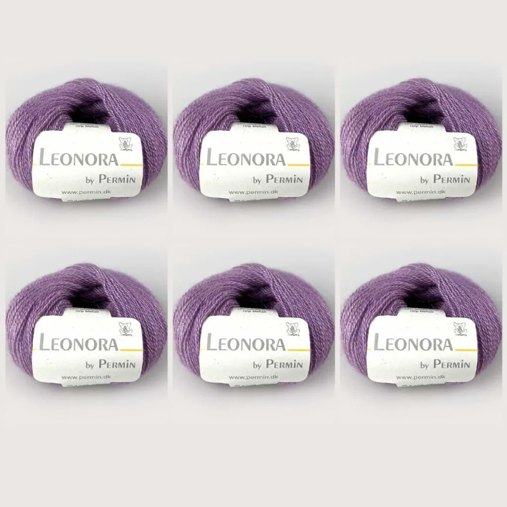 Laine Soie et Kid Mohair Leonora Permin - Douceur et Éclat Violet
