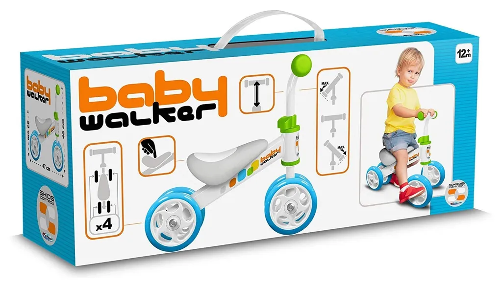 Vélo d'Équilibre 4 Roues Skids Control Junior - Fini les Chutes en Porteur