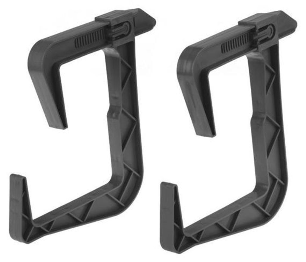 Support de jardinière de balcon graphite 2 pièces Image du produit 