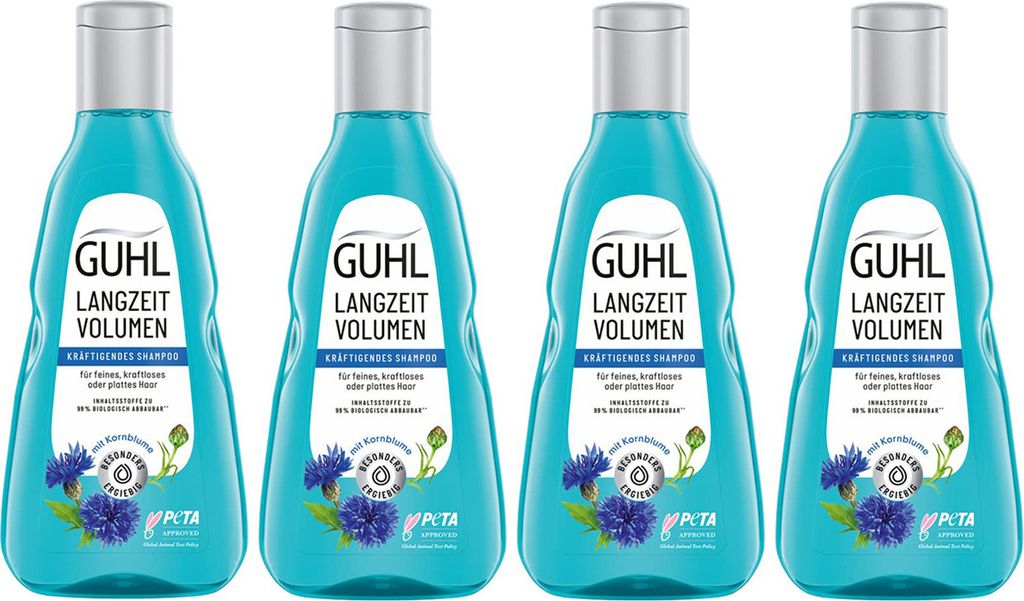 Guhl Langzeit Volumen Shampoo mit blauer Kornblume 250ml Produktbild 