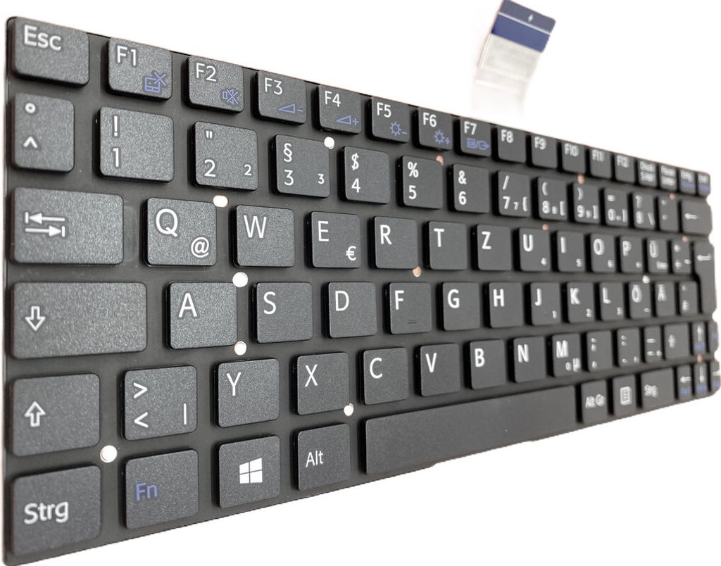 DE - schwarz ohne Rahm Tastatur kompatibel für SONY Vaio SVT1111M1E SVT1111M1E/S