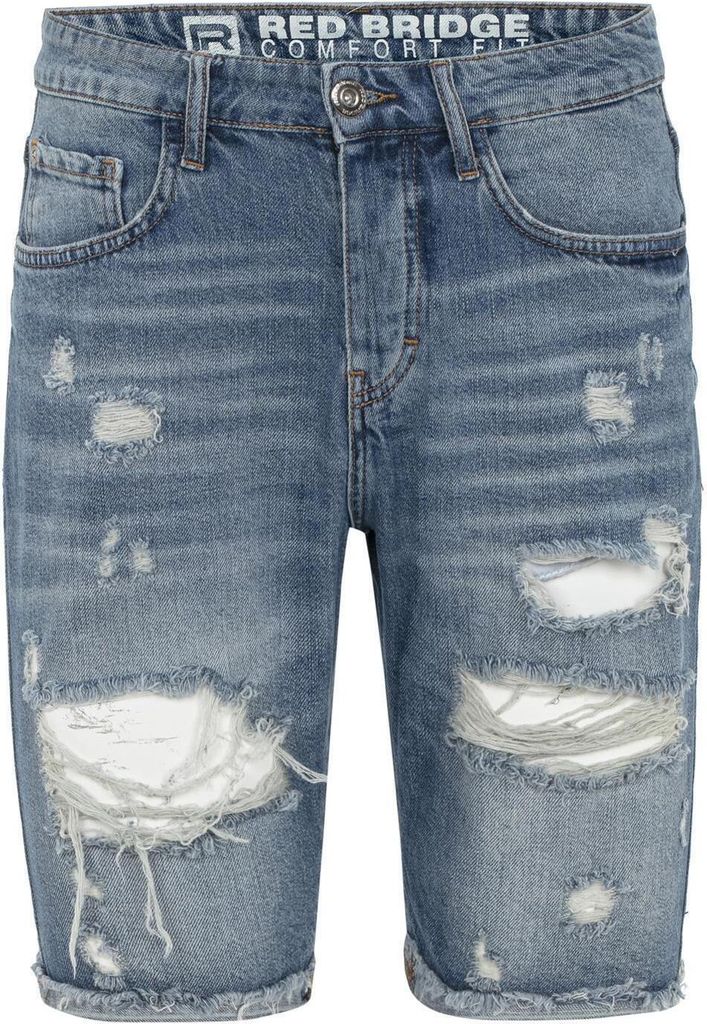 Red Bridge Herren Jeans Short Kurze Hose Denim Blau W31