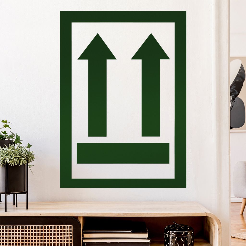 Nicht stürzen - Oben Wandtattoo Wandaufkleber Wall Sticker - Dekoration, Küche, Wohnzimmer, Schlafzimmer, Badezimmer
