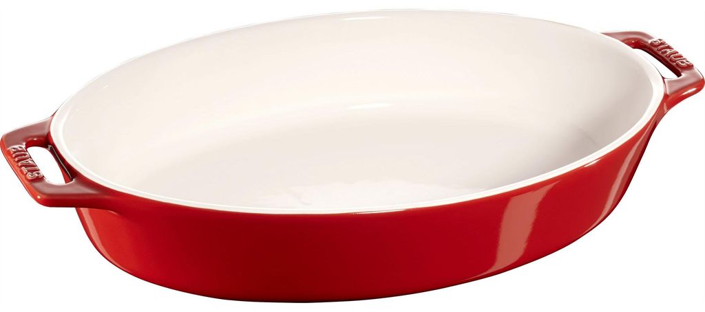 Naczynie żaroodporne Staub, owalne, wiśniowe, 29 cm Zdjęcie produktu 