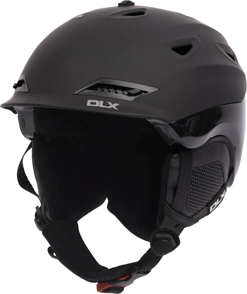 Casque de ski Renko DLX Trespass noir avec ventilation réglable M