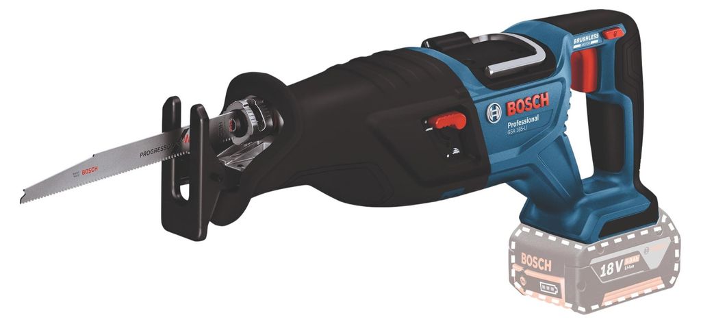 Akku-Bürstenlose Sanitärsäge Bosch Professional Gsa 185-Li Produktbild 