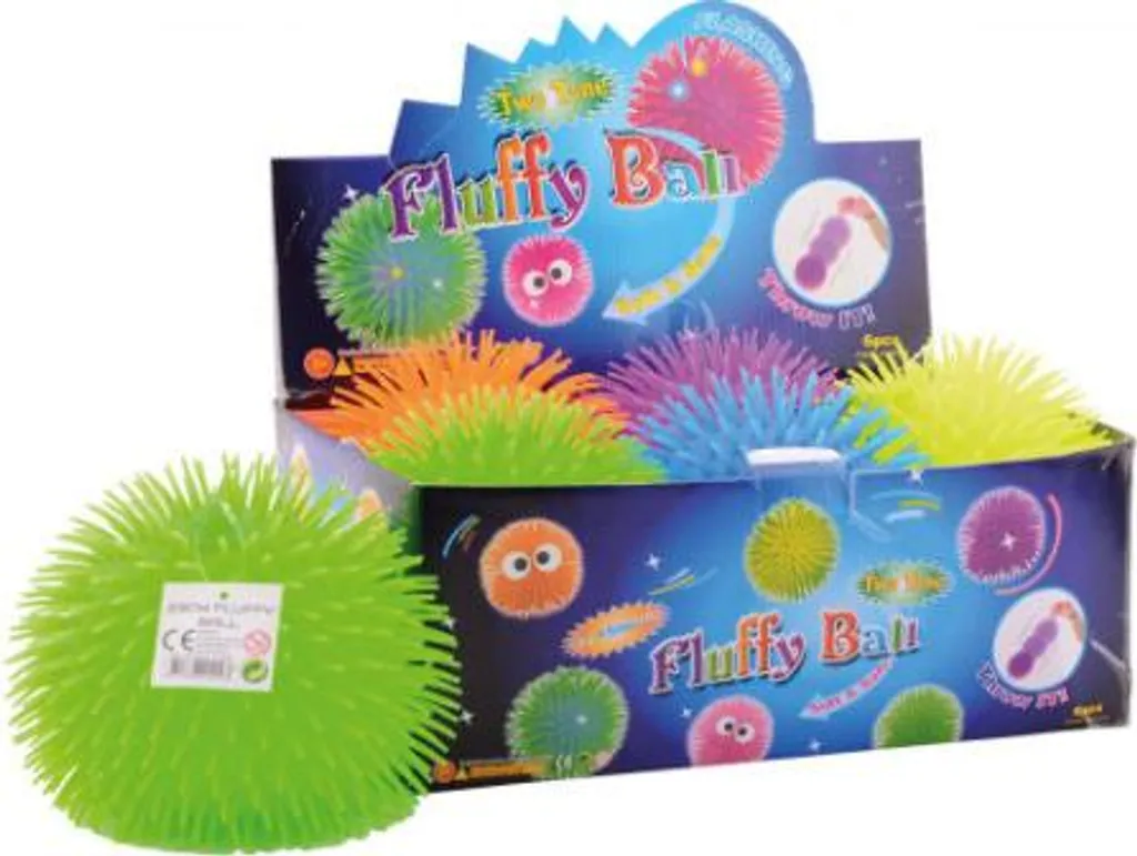 Ballon gonflable anti-choc et doux 23 cm - Lot de 6 balles duveteuses uni