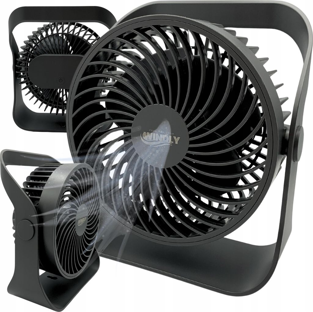 Stolný ventilátor, stojaci, tichý, do kancelárie, výkonný, Obrázok produktu 