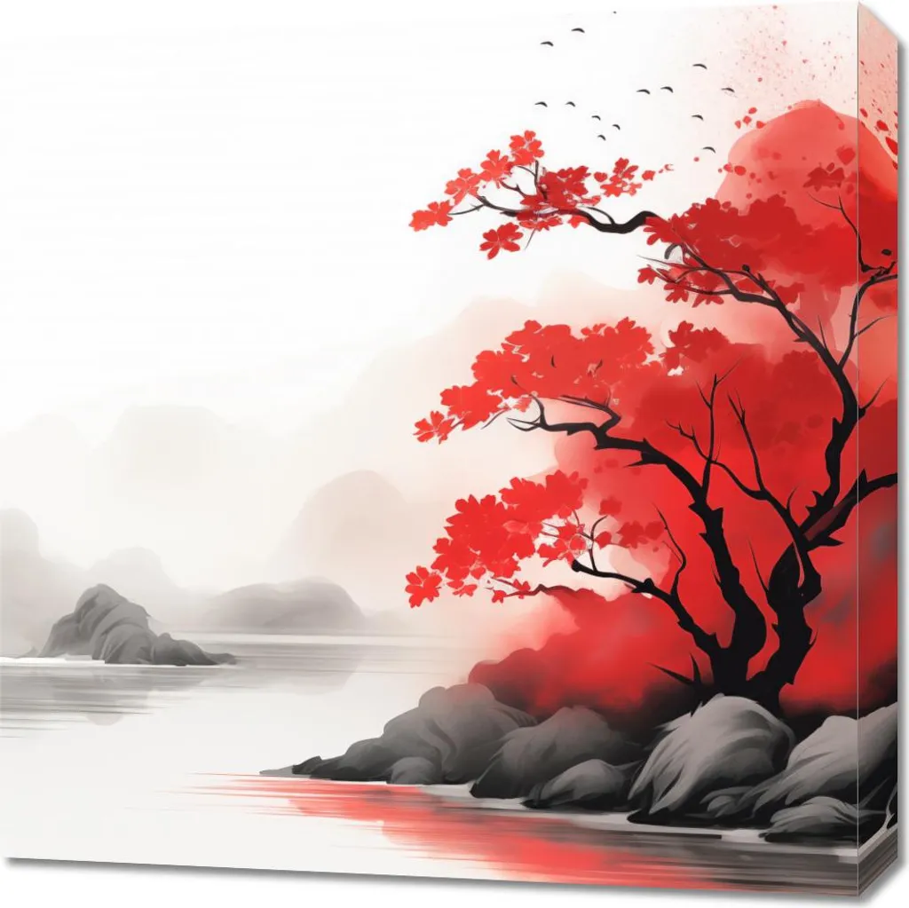 Quadro Ufficio Moderno 60x60 Zen - Riduzione Stress e Arredo Parete Calma