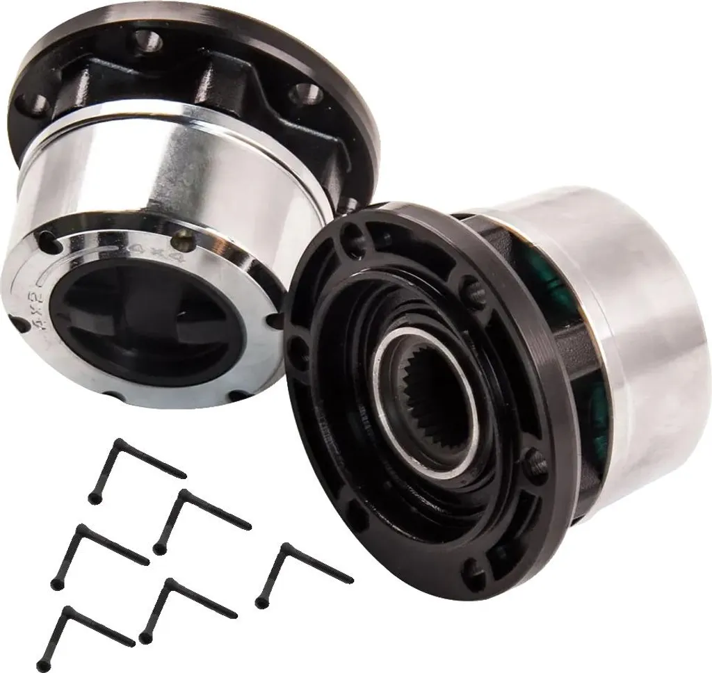 Moyeux manuels pour 4x4 - Kit 26 dents et 6 vis pour train avant fixe