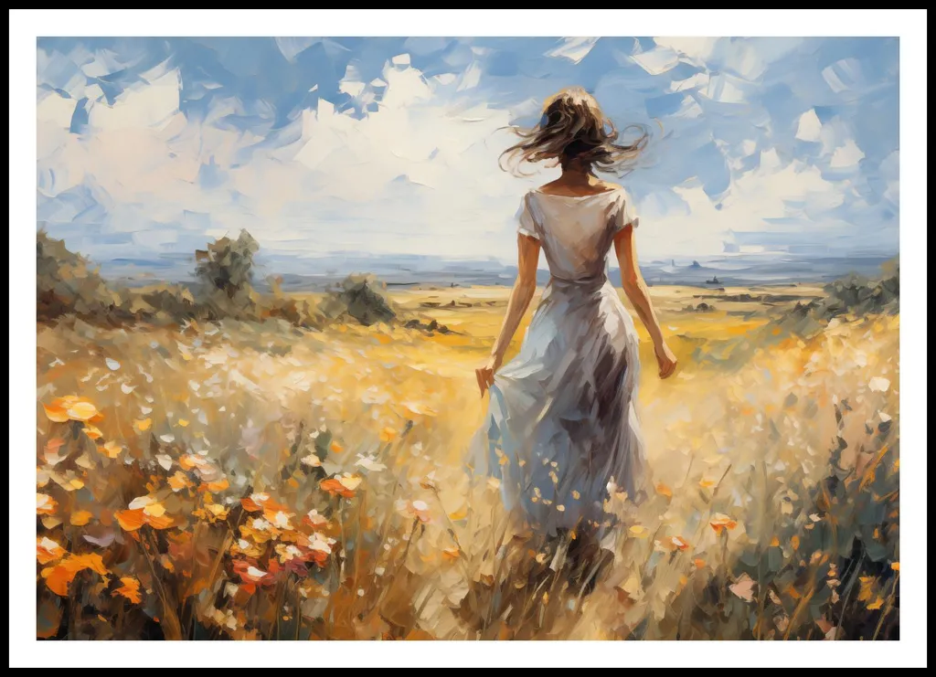Affiche Vent d'été 100 x 70 cm - Impression Haute Qualité Premium - 3
