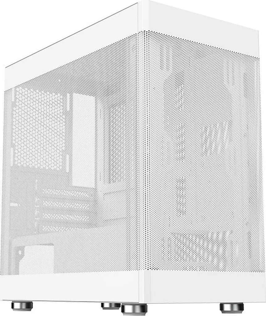 Case itek PROMESH Mini Tower Bianco - Airflow Top per Micro ATX e ITX