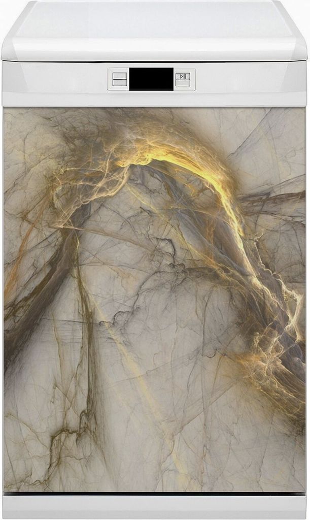 Abwaschbar 45x80 cm Geschirrspüle Magnetmatte Küche Dekorative - Marmorgold