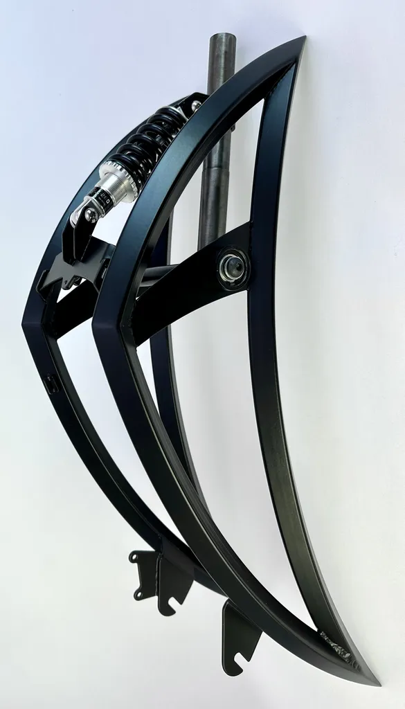 Fourche VTT Spring Beast Noir avec Amorti Réglable et Ressort Renforcé - 2