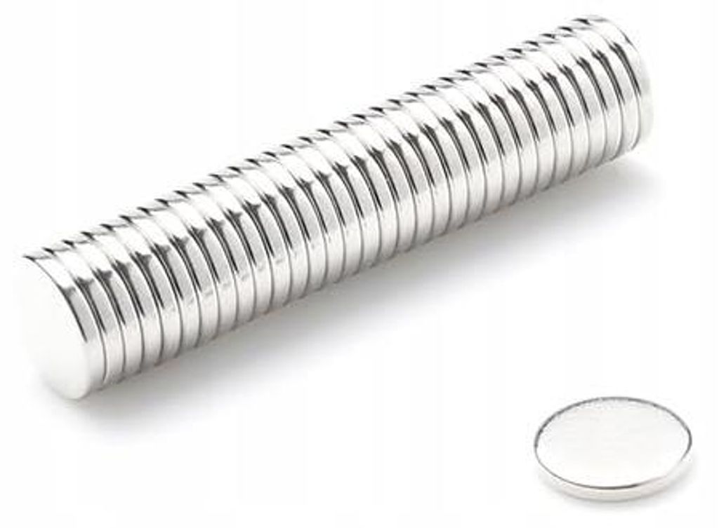 Neodym-Magnet 10x1,5 N33 stark, zylindrisch, rund, 1000 Stück