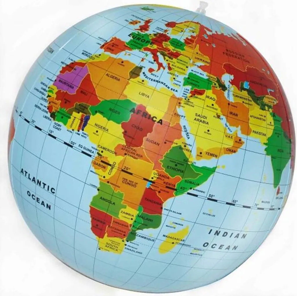 Mappemonde globe terrestre 50 cm décorative pour bureau et salon