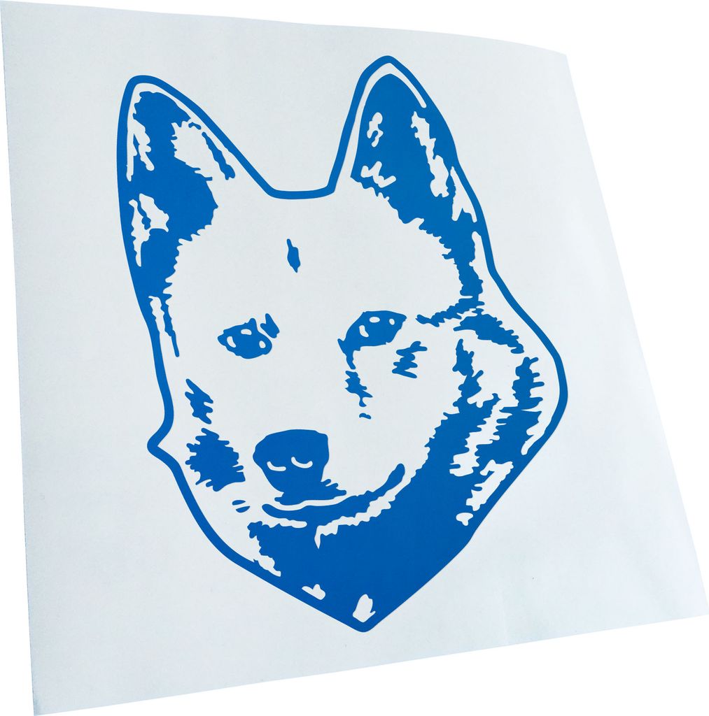 Kiwistar - Autoaufkleber - Finnish spitz Hund - Neonpink - 13x10cm - Aufkleber für Auto, Laptop, Fahrrad, LKW, Motorrad mehrfarbig JDM Decal Racing