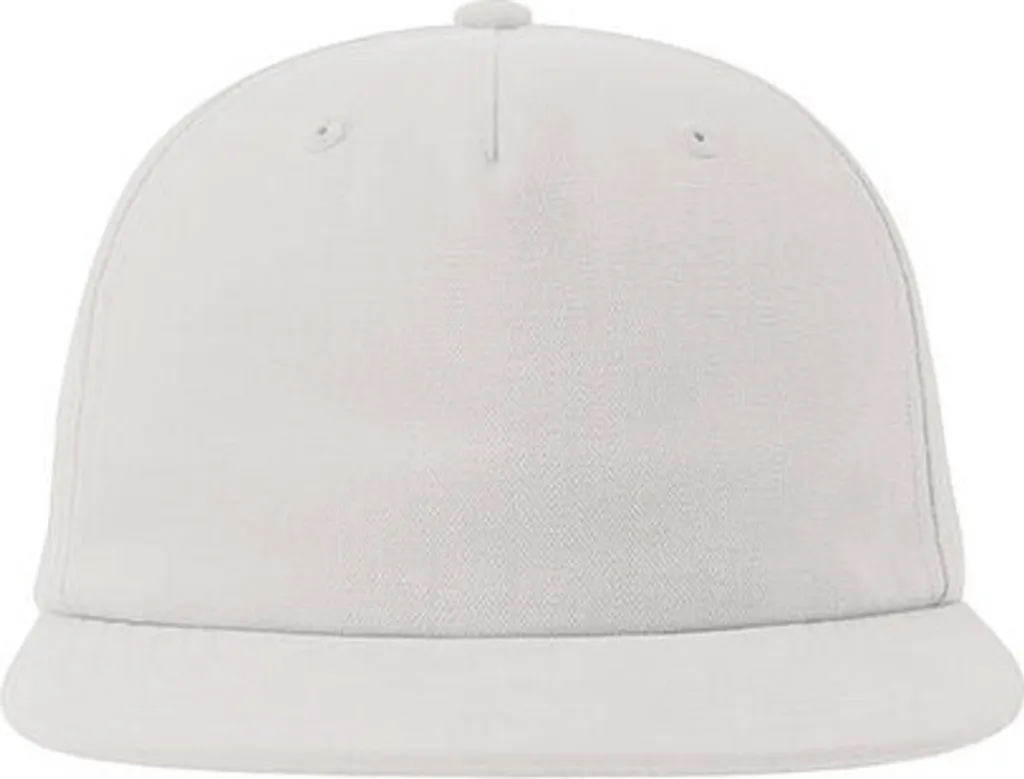 Cappellino Snapback Atlantis CRUZ Bianco - Cotone Bio & Visiera Piatta
